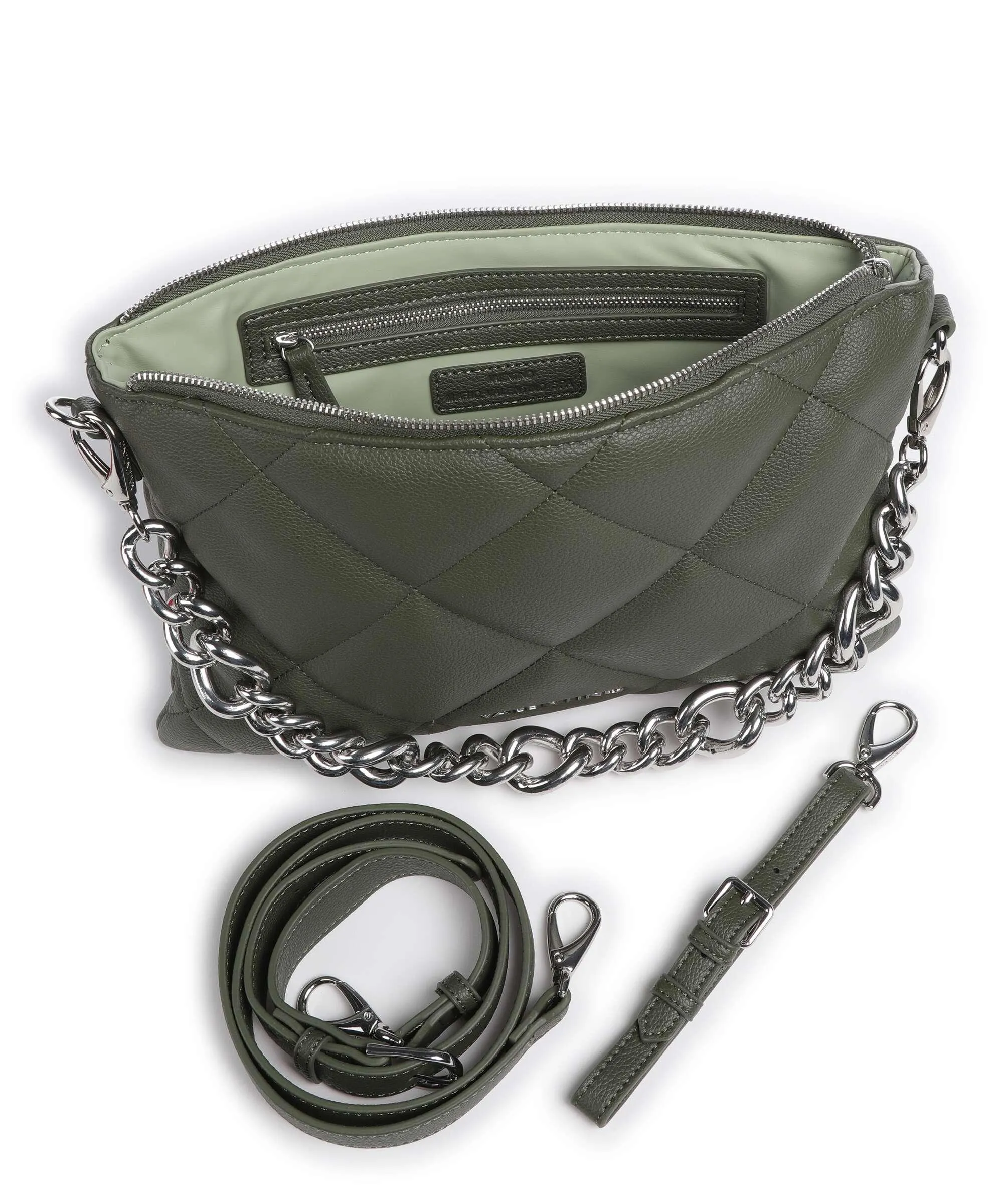  Valentino Bags Cold Re Borsa a tracolla pelle sintetica verde scuro  