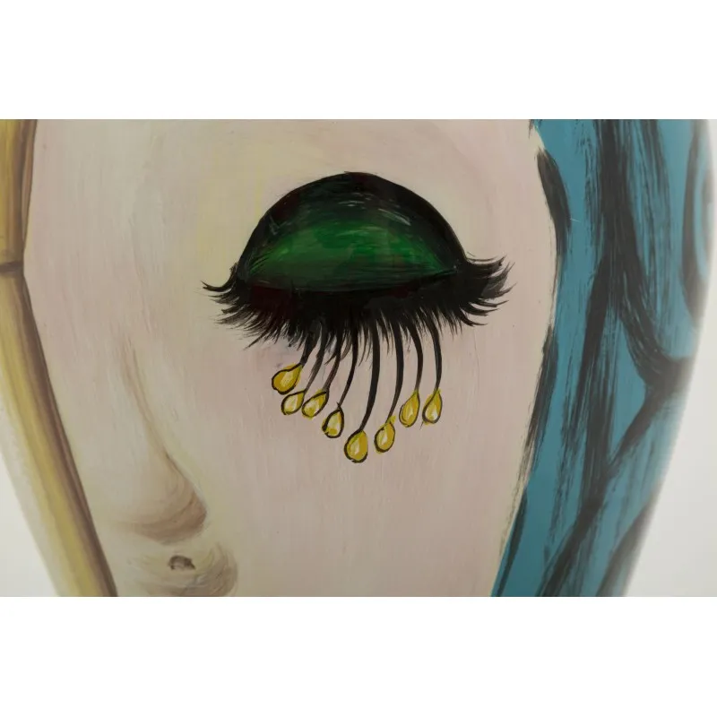 Vaso Ceramica Art Face Cm Ø 21X34