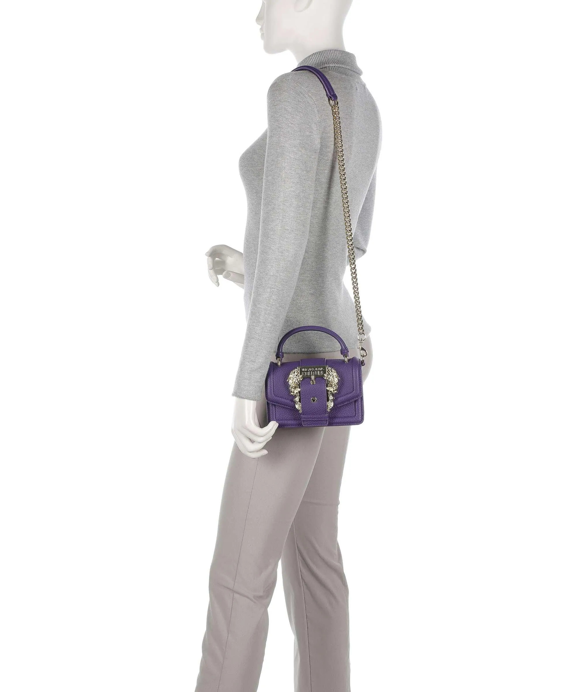  Versace Jeans Couture Couture 01 Borsa a tracolla pelle sintetica viola  
