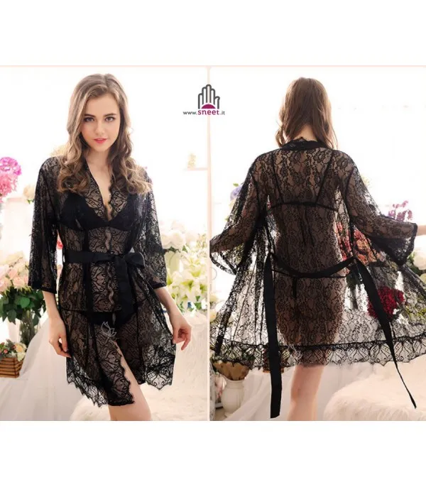Vestaglia in pizzo Annika