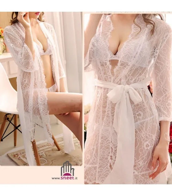 Vestaglia in pizzo Annika