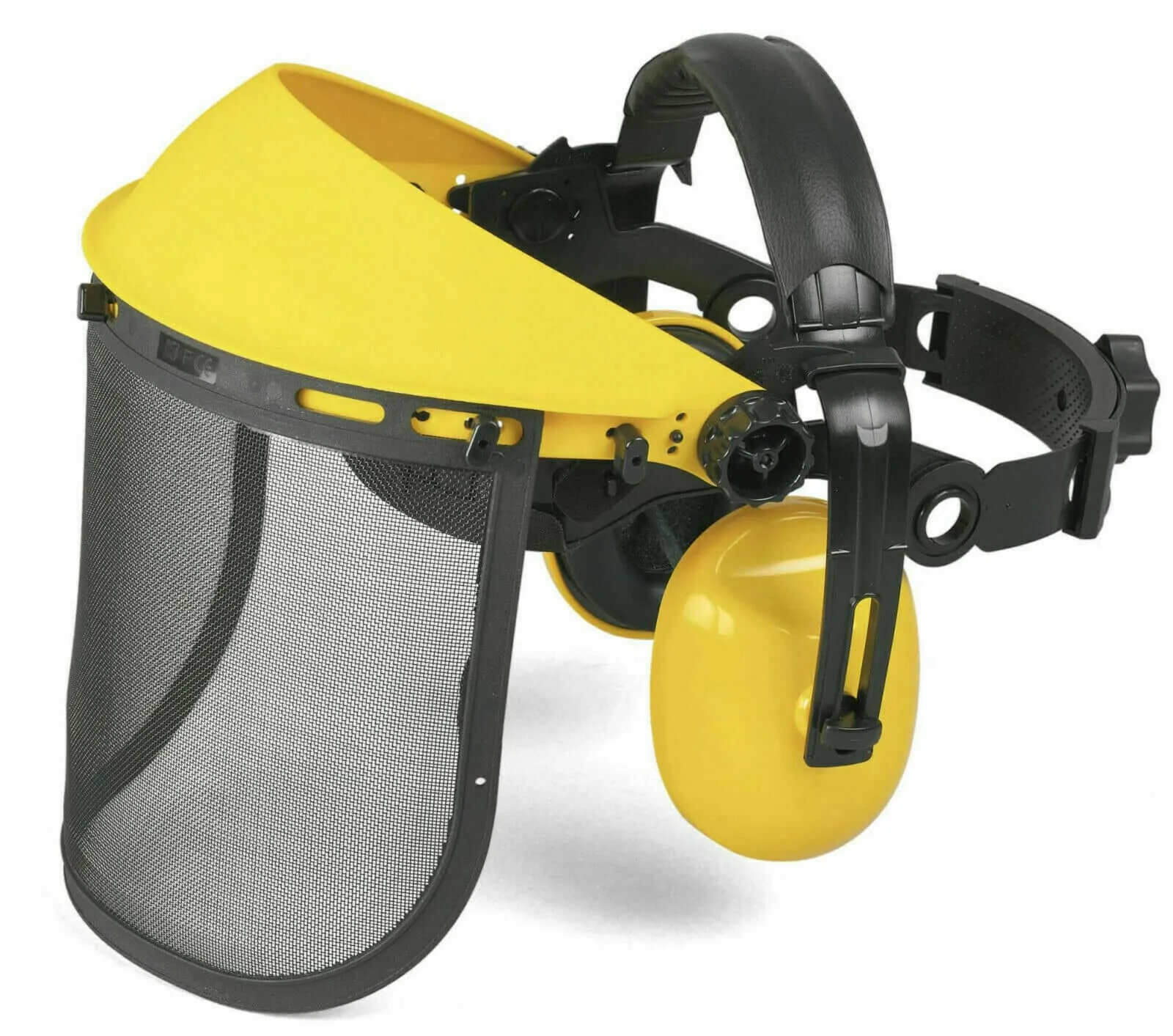 VISIERA A RETE REGOLABILE MASCHERA PROTETTIVA CUFFIE PER DECESPUGLIATORE 122 