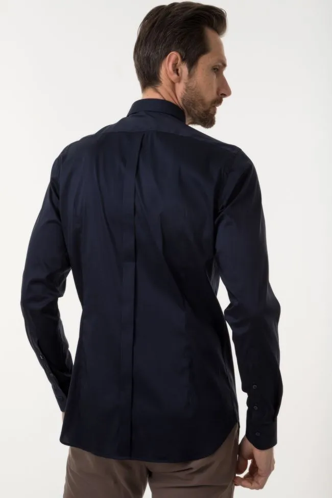 W3-UVAF52 Camicia Slim Nera Man  