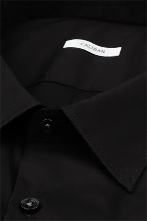 W3-UVAF52 Camicia Slim Nera Man  
