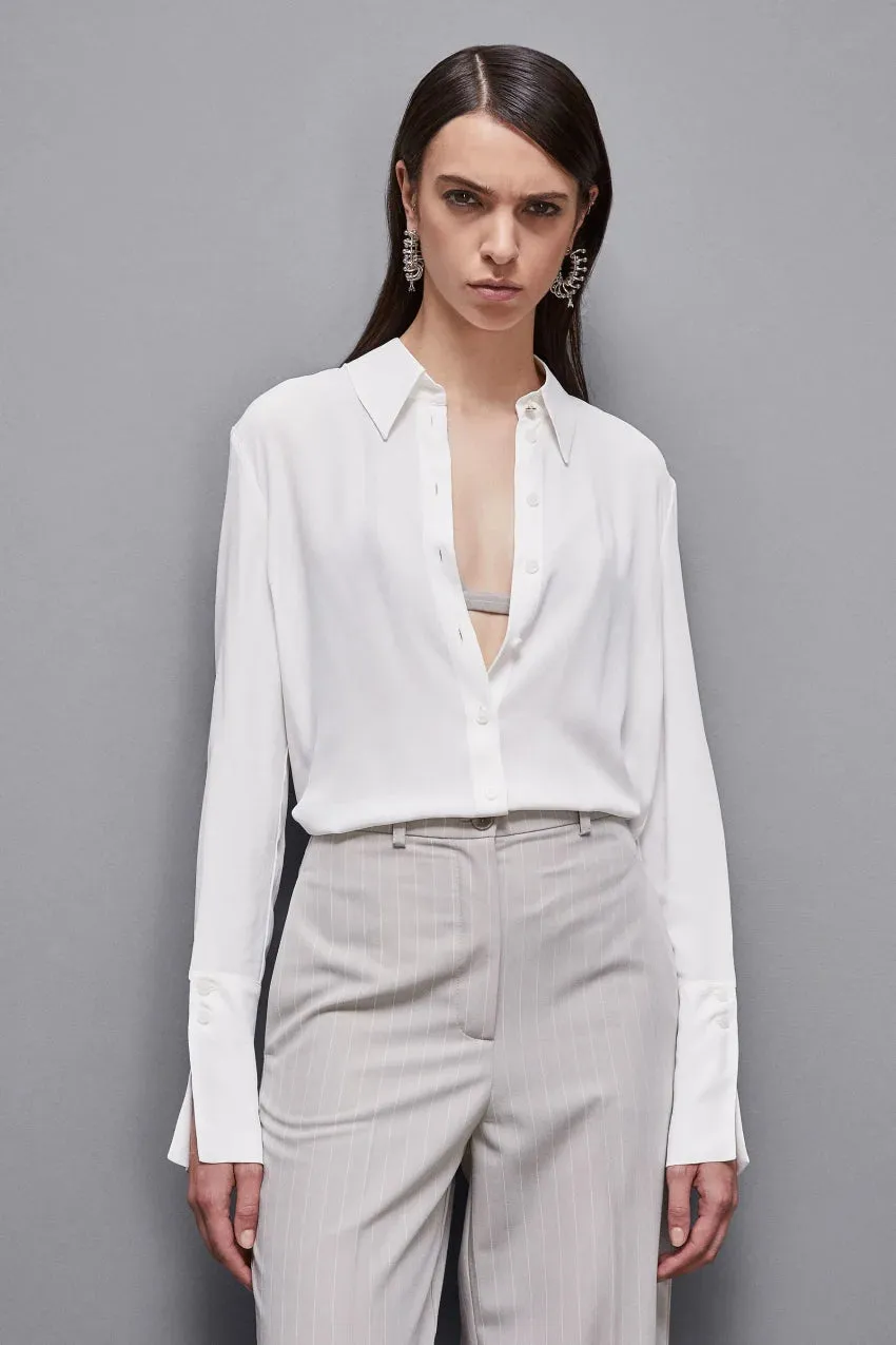 W4-8C0728 Camicia in Crepe Essential  