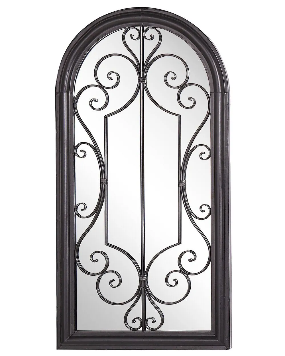 Wall Mirror CAMPEL 49 cm 97 cm Metal Black