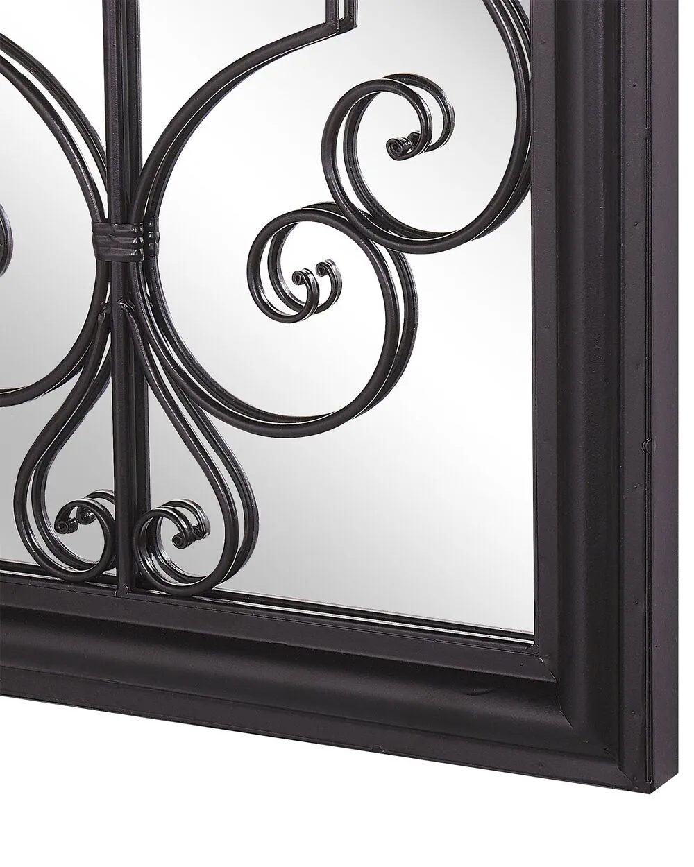 Wall Mirror CAMPEL 49 cm 97 cm Metal Black