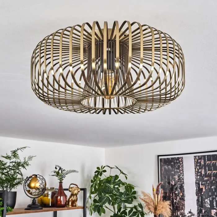 Wemude Plafoniera Ottone antico, 1-Luce
