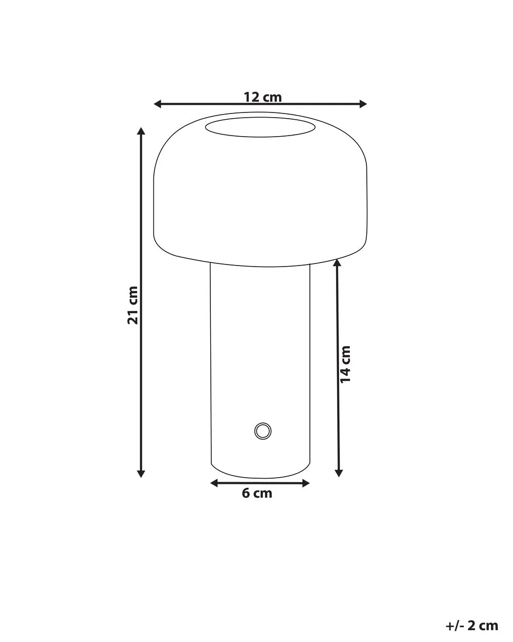 Wireless LED Table Lamp BESOS With Dimmer Metal Red