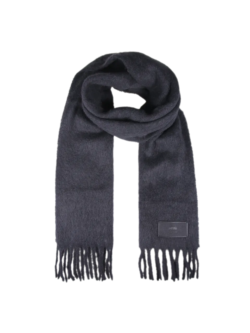 WOMAN AMI BLACK ALPACA OVERSIZE SCARF