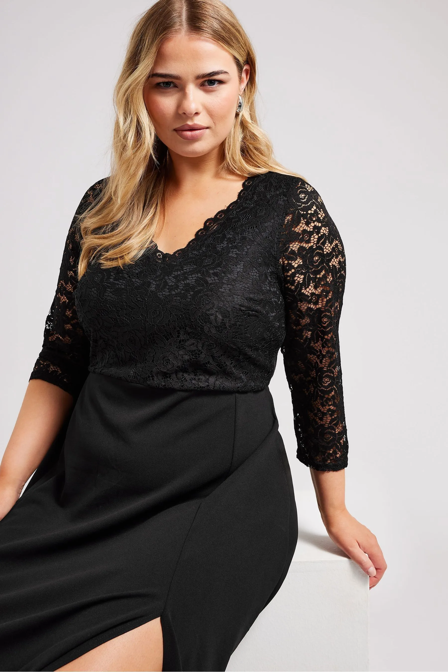 Yours Curve Pizzo - Abito maxi