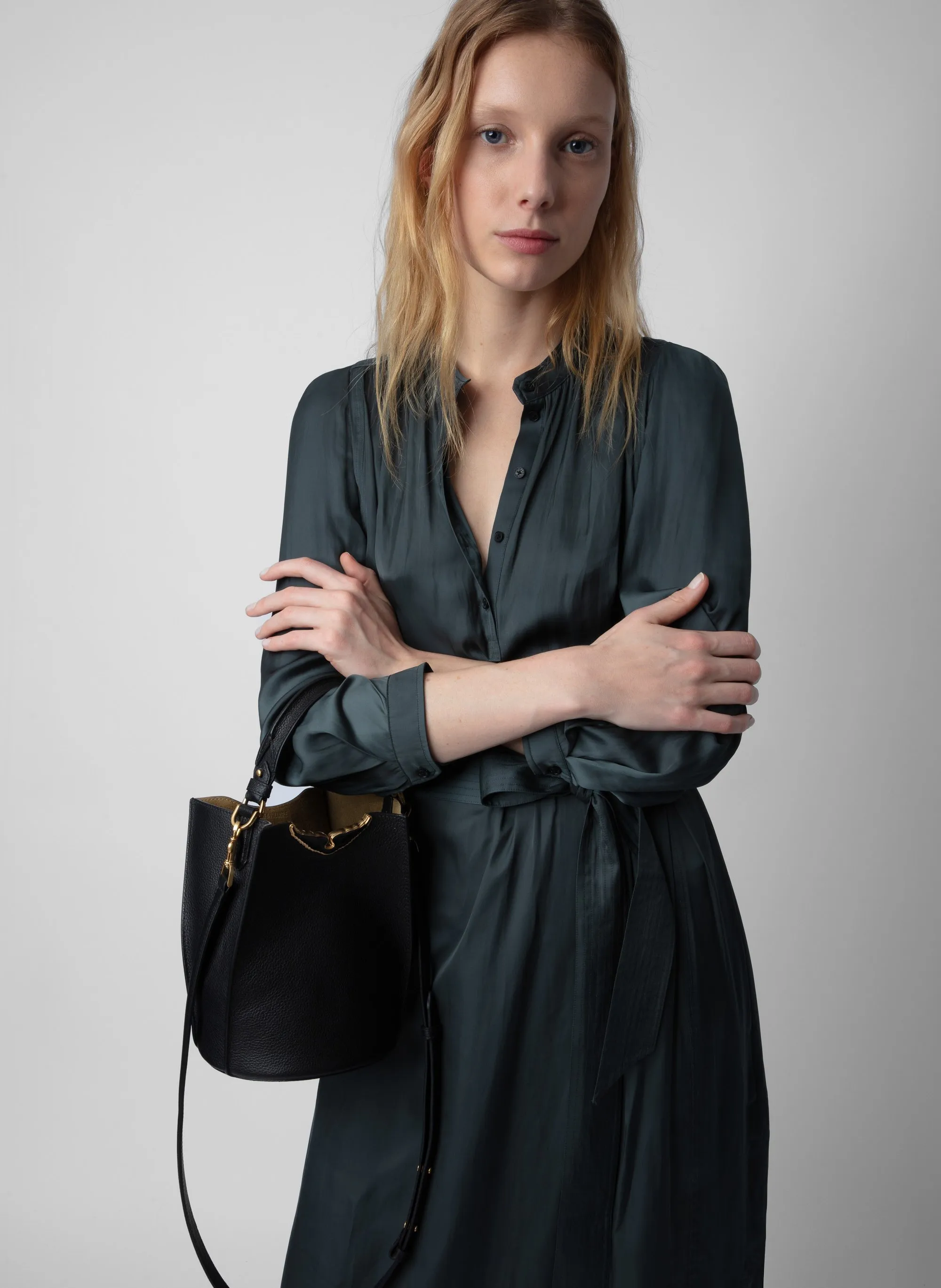  ZADIG&VOLTAIRE   BORDERLINE - Borsa a tracolla in pelle | Nero