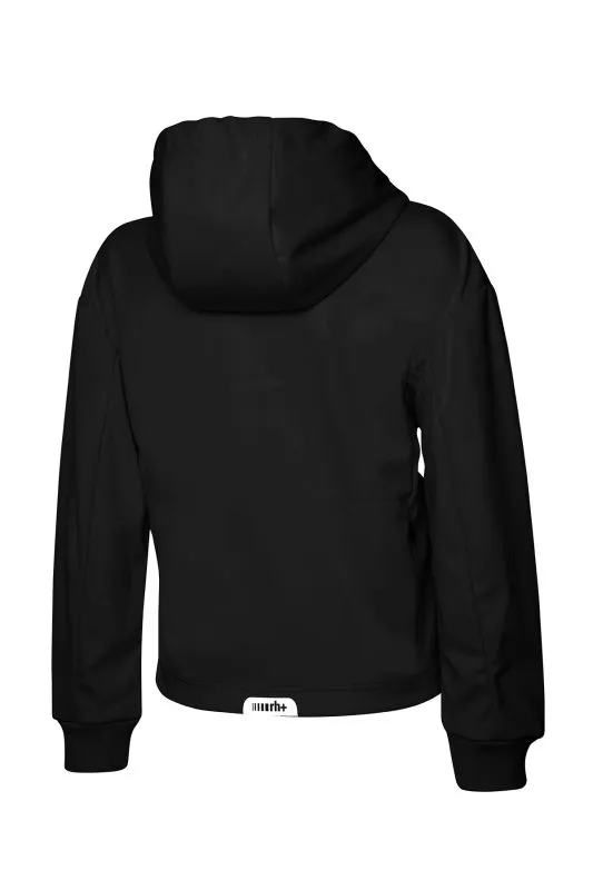 ZERORH+ 3 ELEMENTS SOFT SHELL W HOODY Black giacca softshell leggero da donna