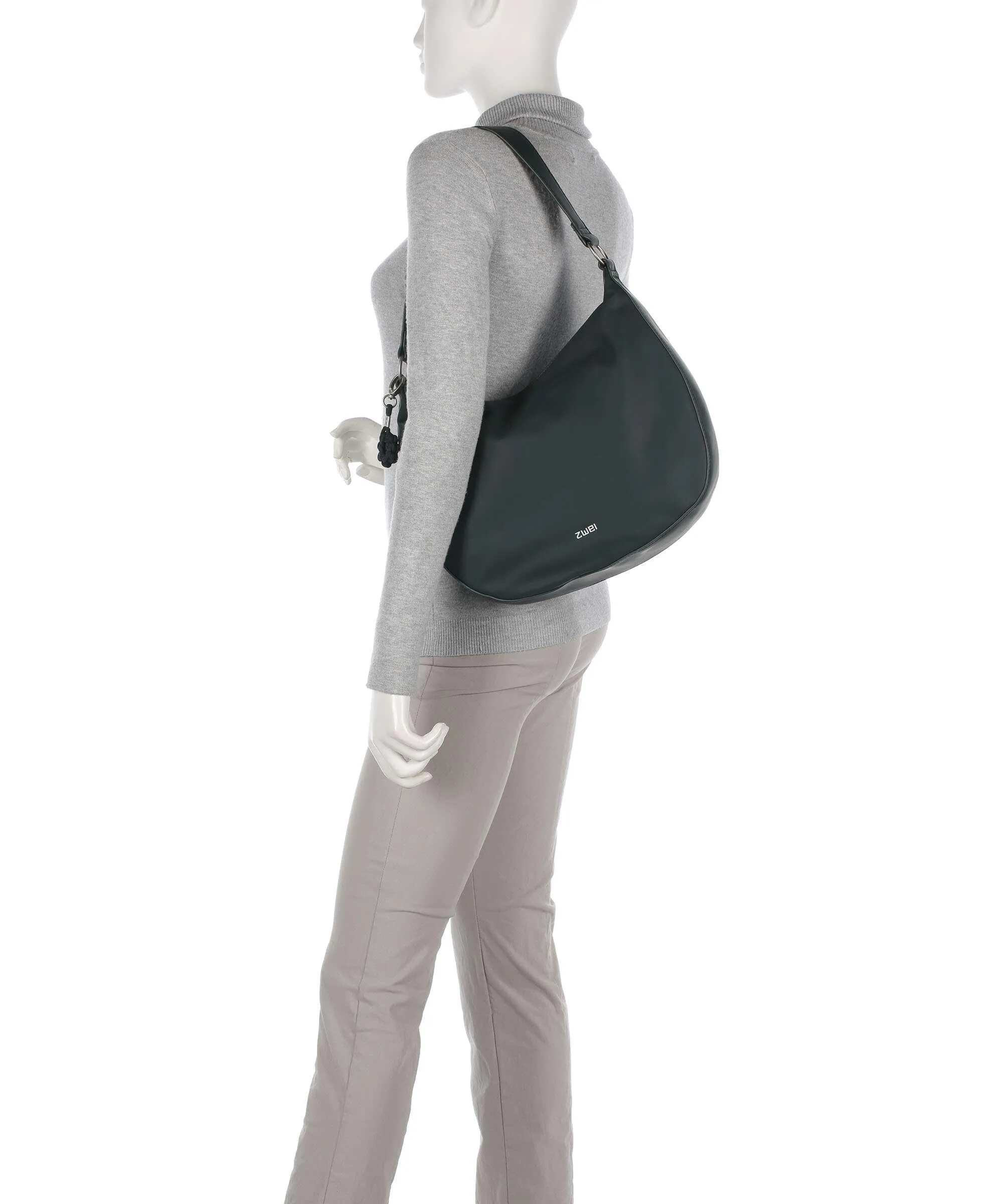 Zwei Yuna YU110 Borsa hobo pelle sintetica verde scuro  
